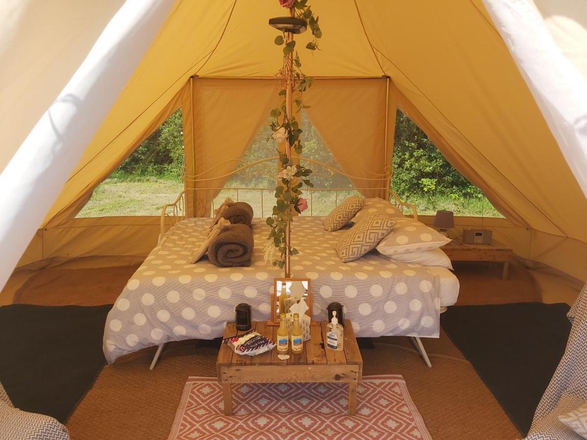 Hopgarden Glamping - Luxury 6m bell tent Wadhurst Exteriör bild