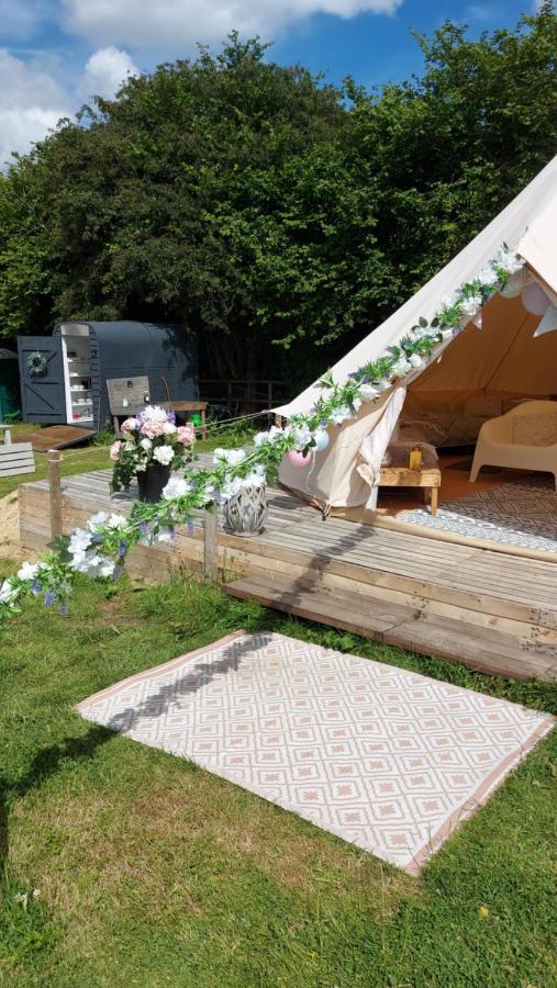 Hopgarden Glamping - Luxury 6m bell tent Wadhurst Exteriör bild