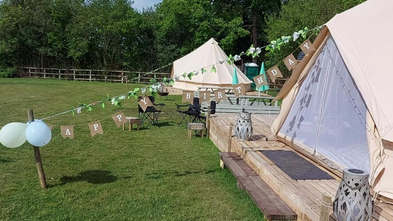 Hopgarden Glamping - Luxury 6m bell tent Wadhurst Exteriör bild