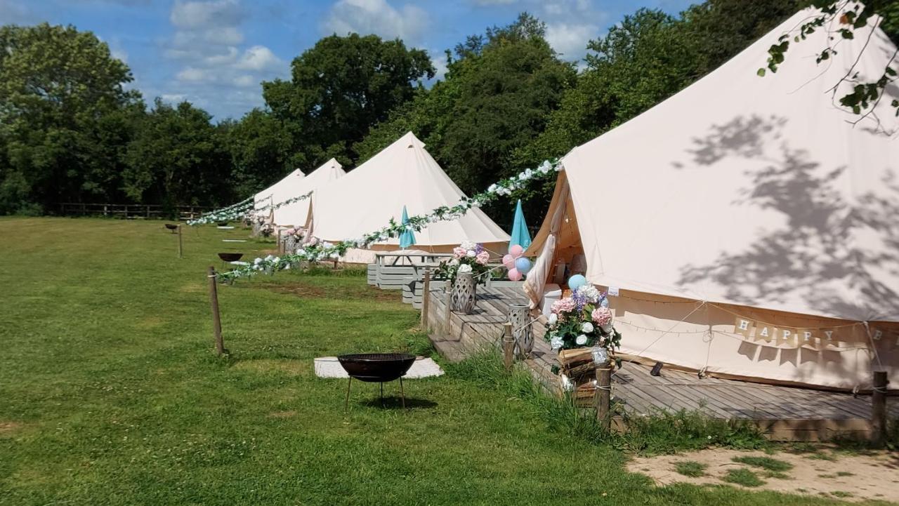Hopgarden Glamping - Luxury 6m bell tent Wadhurst Exteriör bild