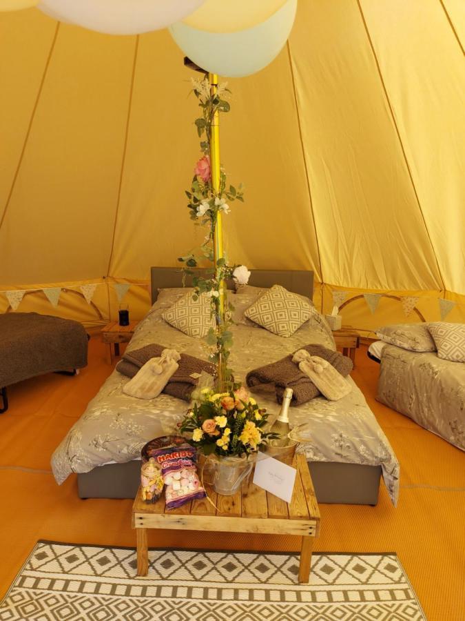 Hopgarden Glamping - Luxury 6m bell tent Wadhurst Exteriör bild